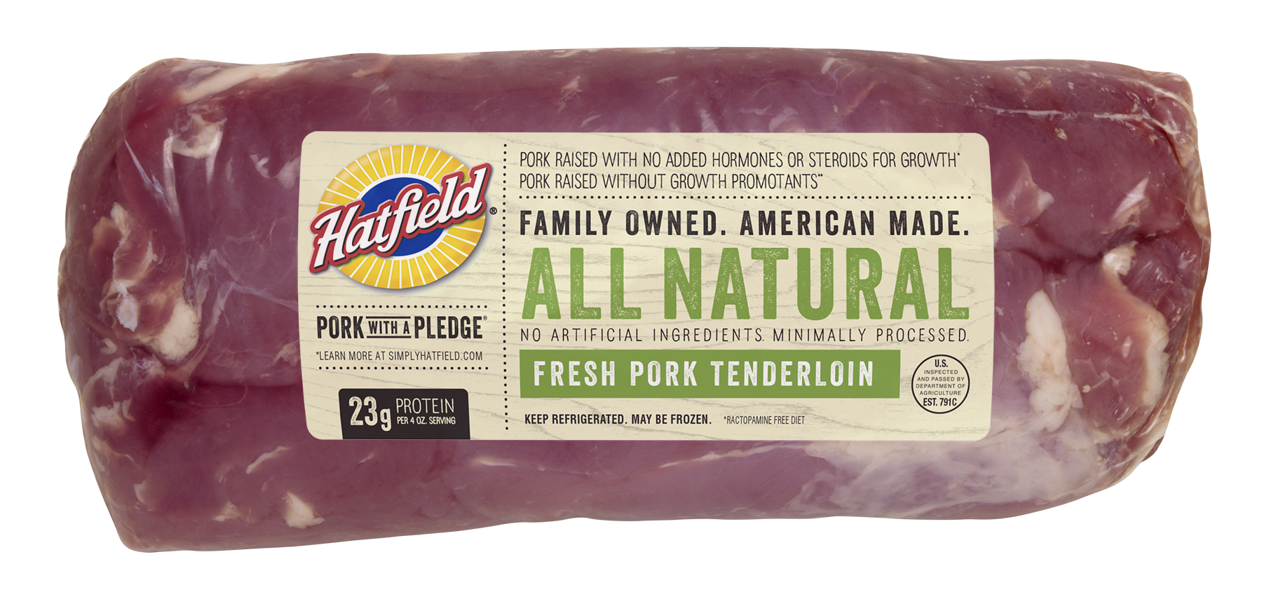 All Natural Pork Tenderloins, VAC - Hatfield ®